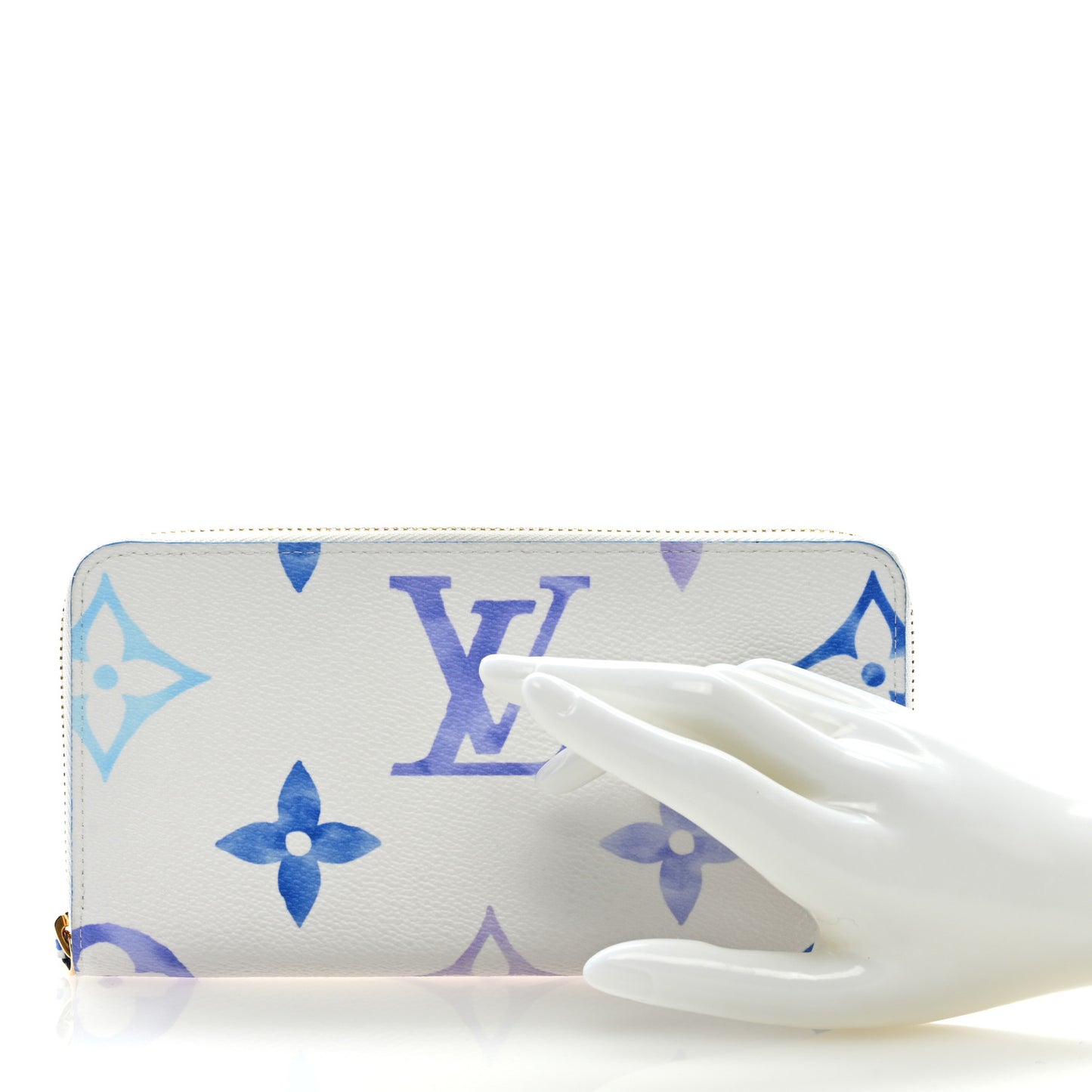 Monogram Giant By The Pool Zippy Wallet Resort Blue