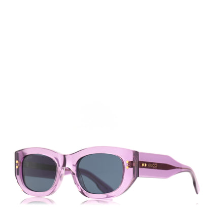 Gucci Acetate Rectangle Frame Sunglasses GG12156S Purple 1 of 8