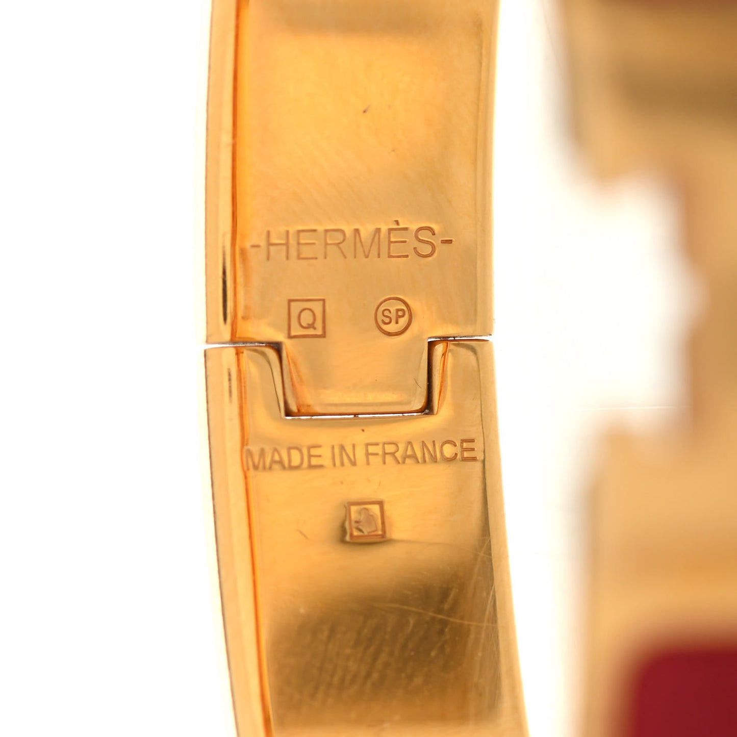 Enamel Narrow Clic Clac H Bracelet PM Red