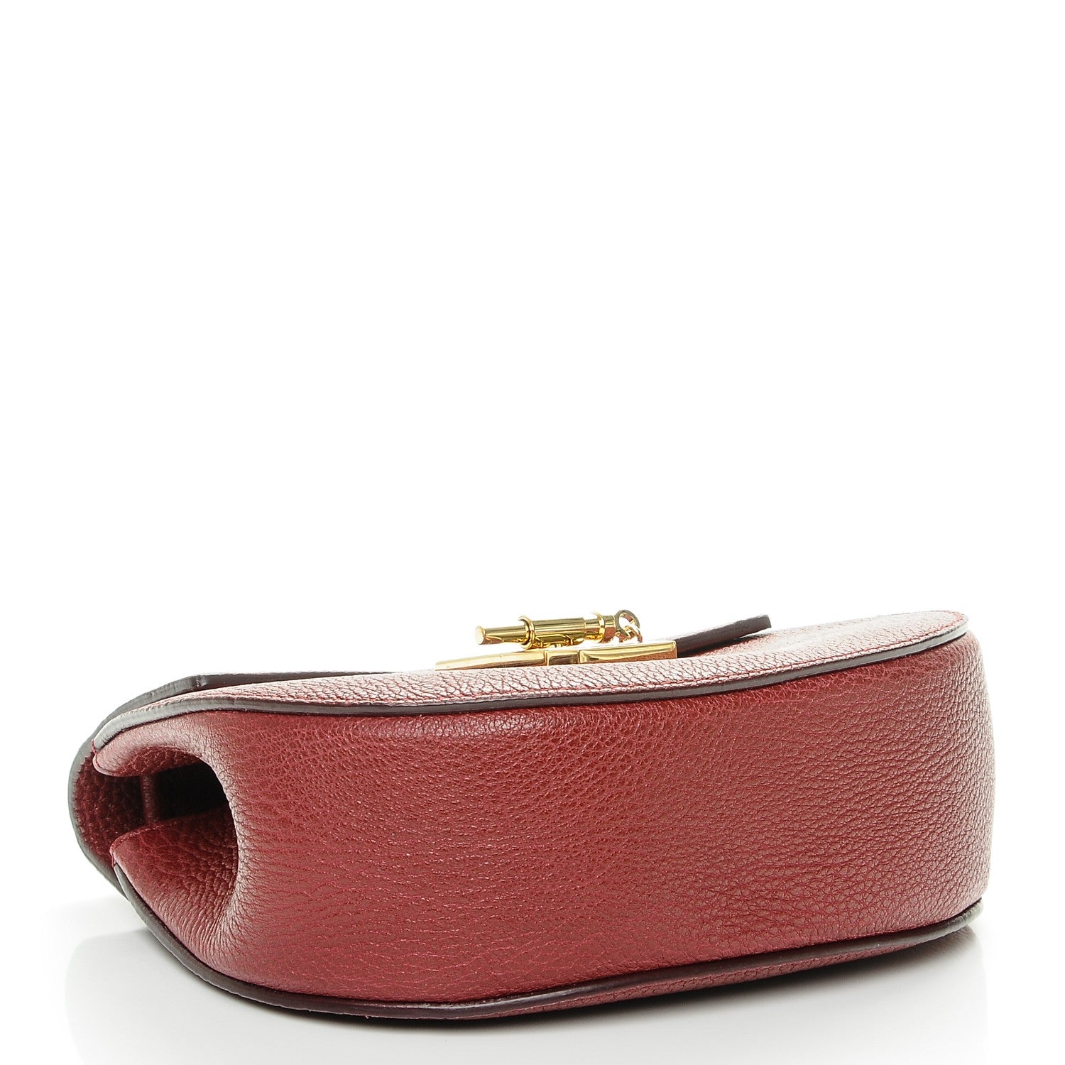 Chloe Grained Lambskin Mini Drew Shoulder Bag Sienna Red 4 of 6