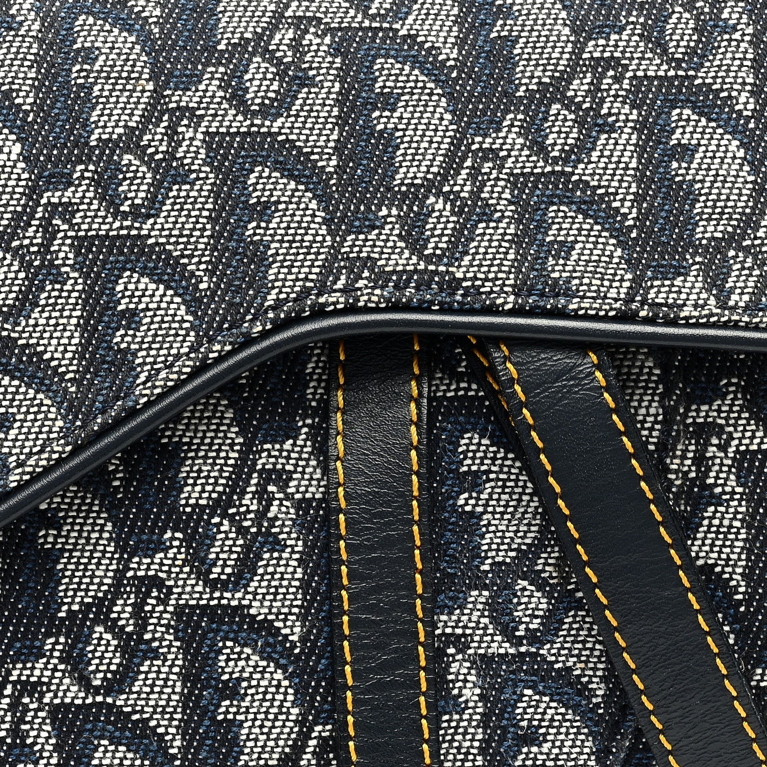Christian Dior Monogram Saddle Bag Blue 8 of 10