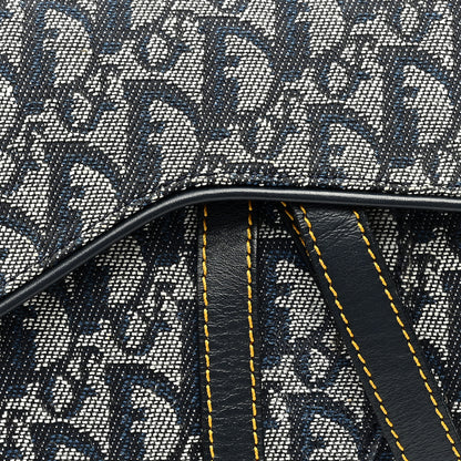 Christian Dior Monogram Saddle Bag Blue 8 of 10