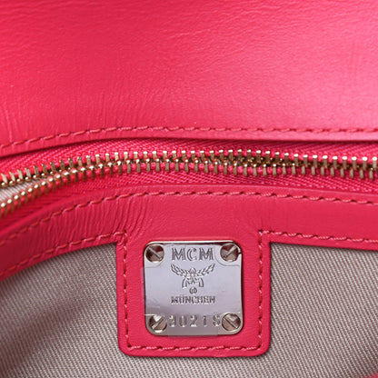 MCM Diamond Patent Medium Millie Crossbody Bag Pink 5 of 8