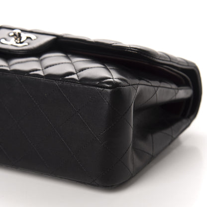 Chanel Lambskin Quilted Jumbo Double Flap Black 7 of 17