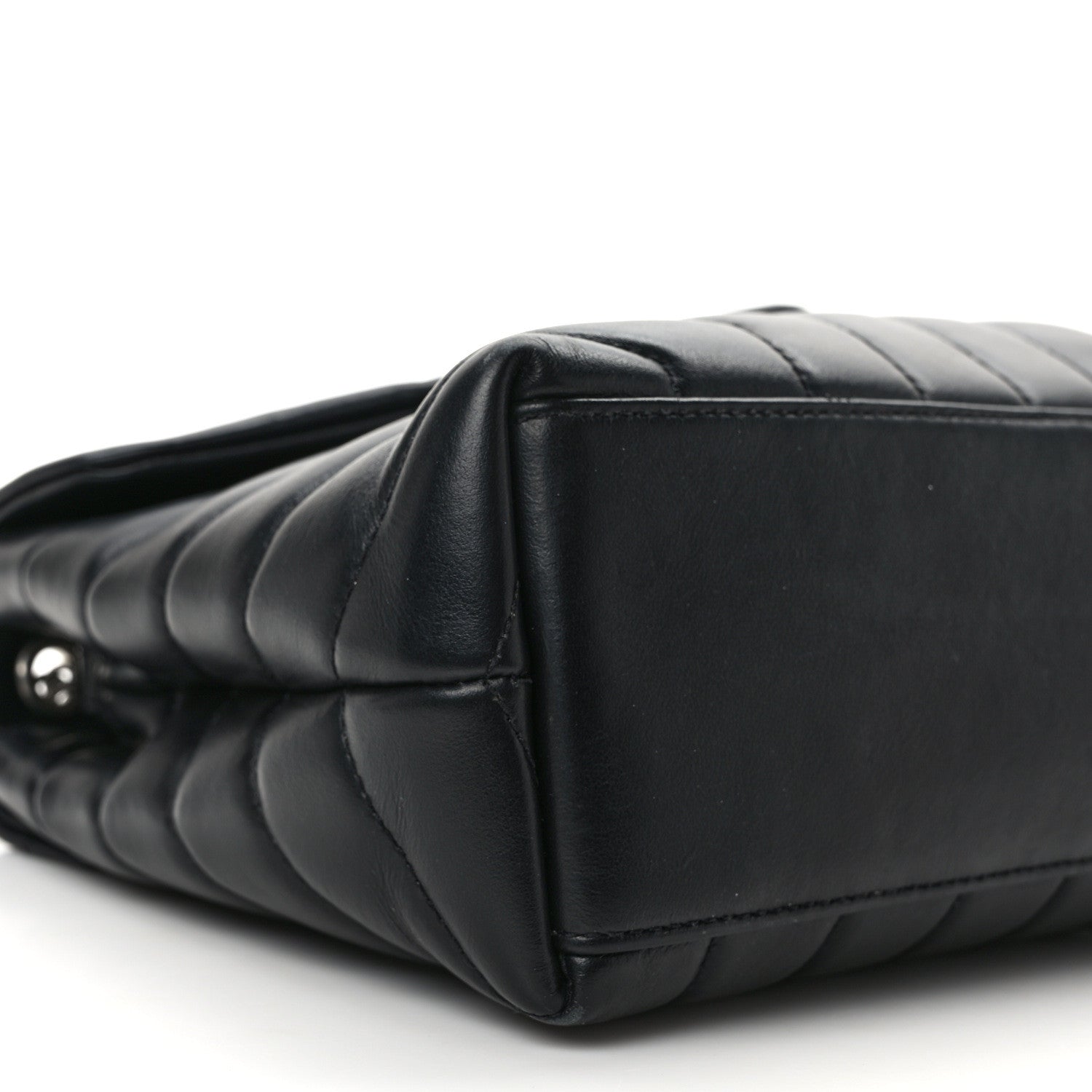 Saint Laurent Calfskin Y Quilted Monogram Small Loulou Chain Satchel Black 10 of 15