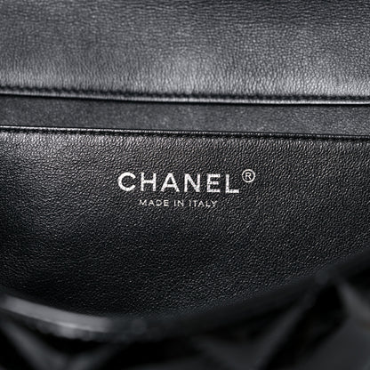 Chanel Patent Quilted Clutch with Chain Flap Black 6 of 12