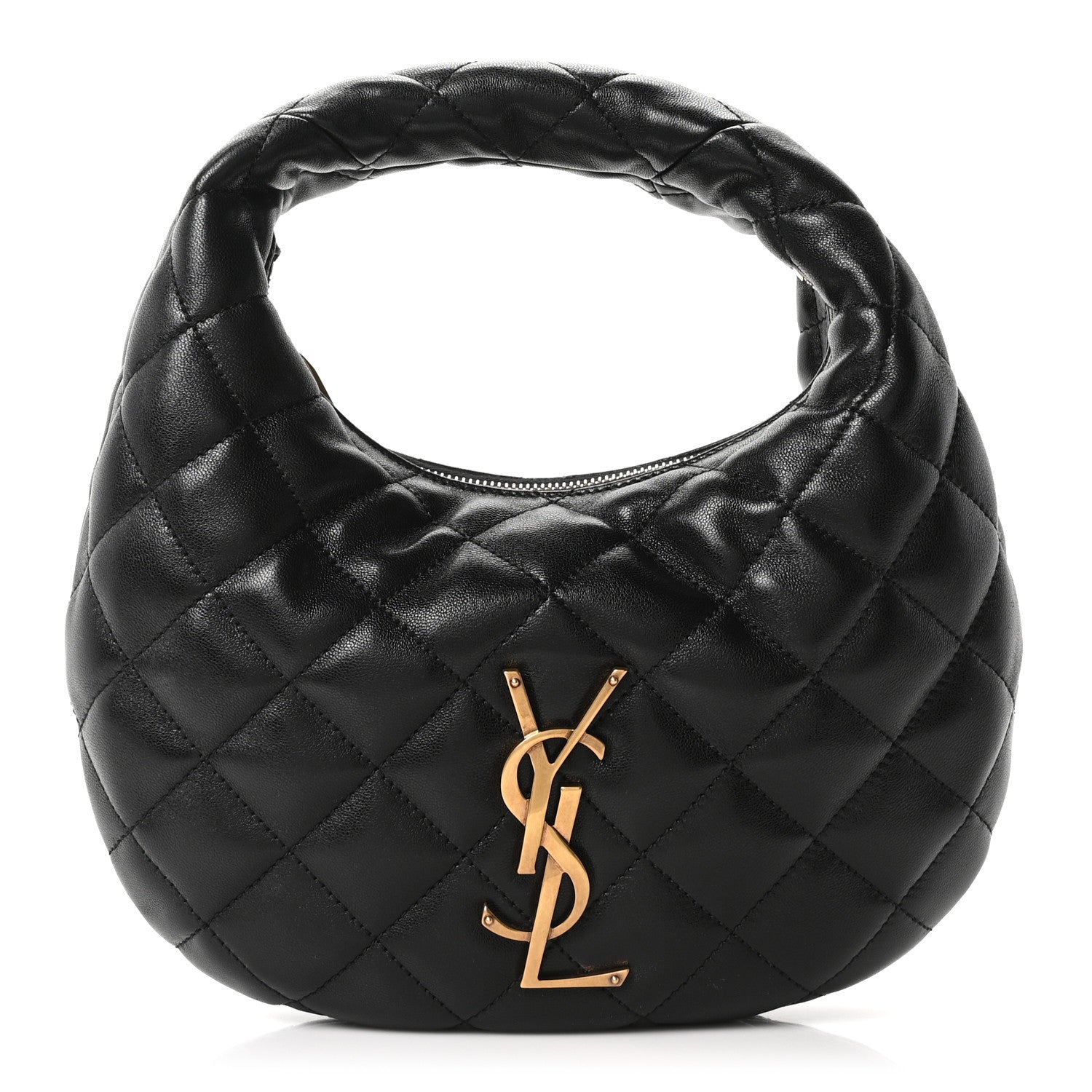 Saint Laurent Lambskin Quilted Icarino Bag Black 1 of 10