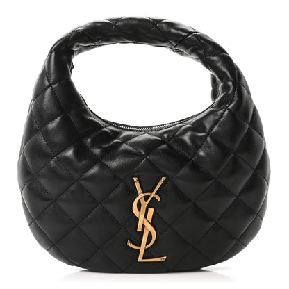 Saint Laurent Lambskin Quilted Icarino Bag Black 1 of 10