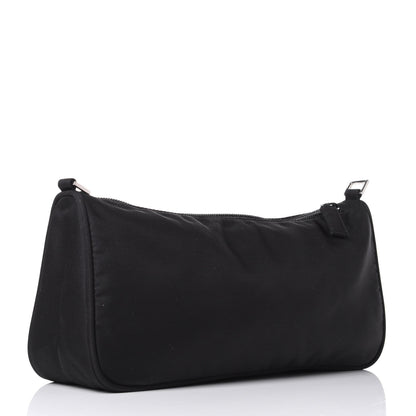 Prada Tessuto Nylon Pochette Bag Black 3 of 7