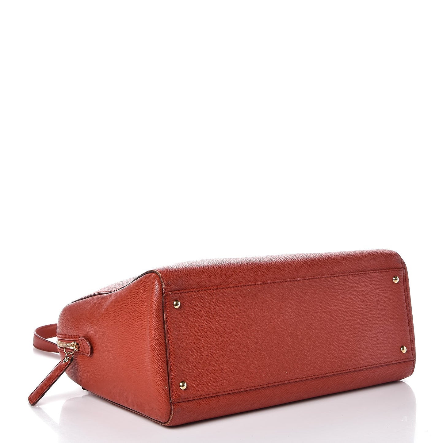 Caviar Zip Top Tote Red