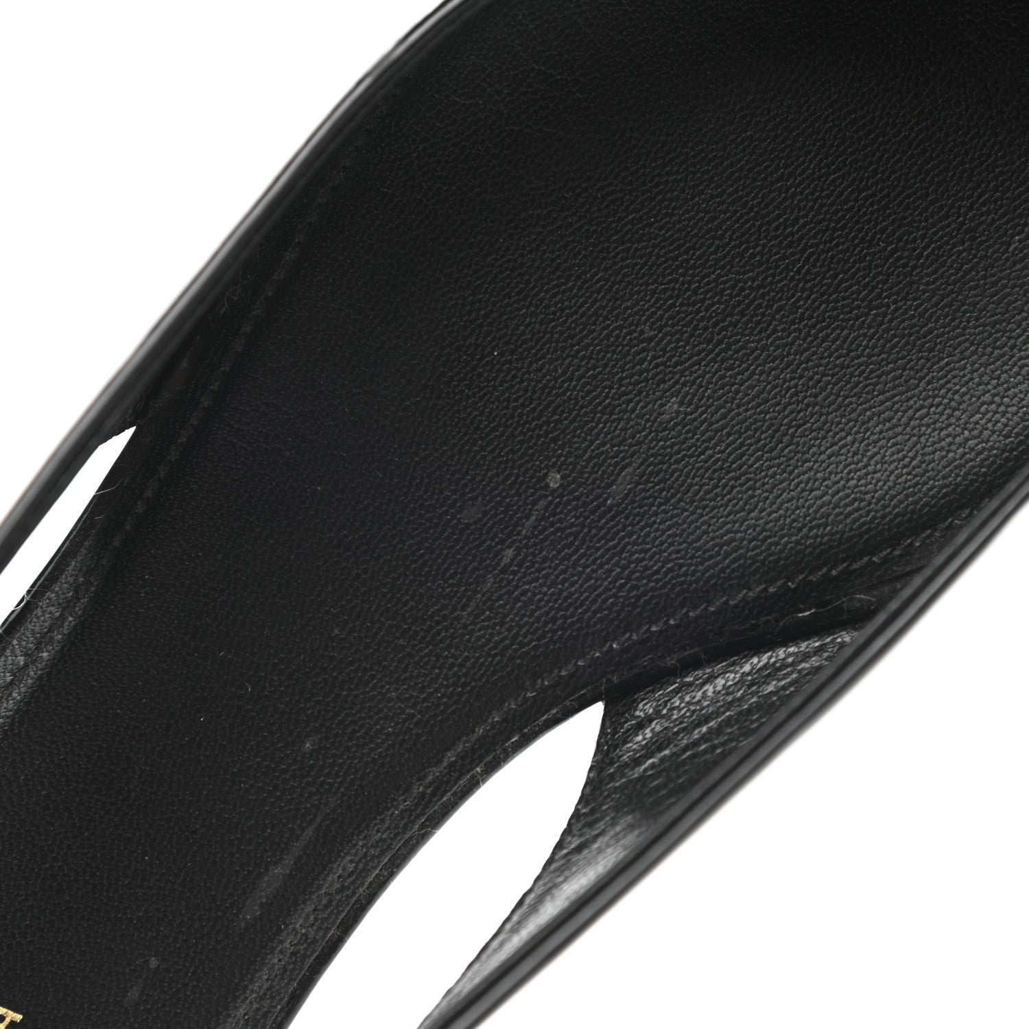 Balenciaga Patent BB Knife Pointy Toe Slingback Flats 39 Black 9 of 12