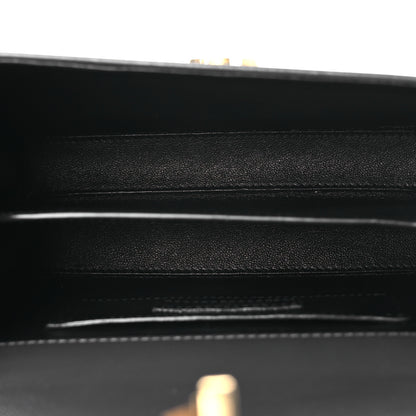 Saint Laurent Grain de Poudre Mini Classic Monogram Cassandra Top Handle Storm 5 of 10