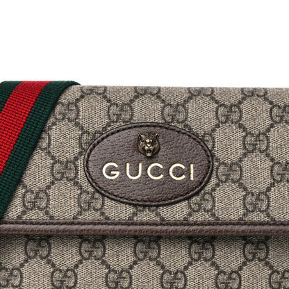 Gucci GG Supreme Monogram Neo Vintage Web Belt Bag Brown 10 of 16