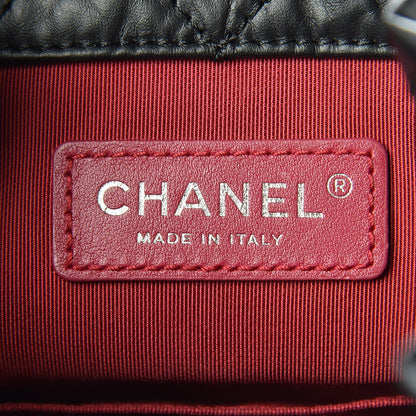 Chanel Aged Calfskin Quilted Gabrielle Backpack Black 6 of 13