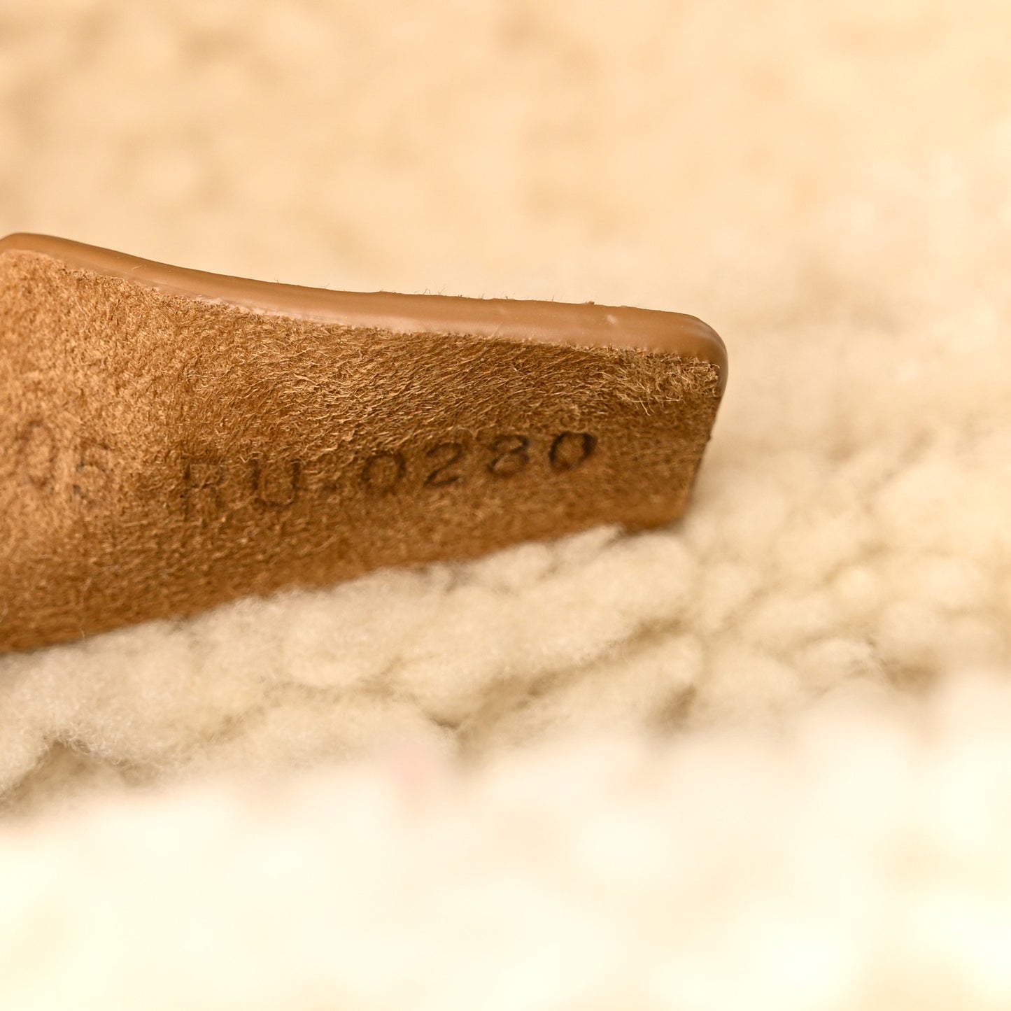 Shearling Saddle Bag Camel