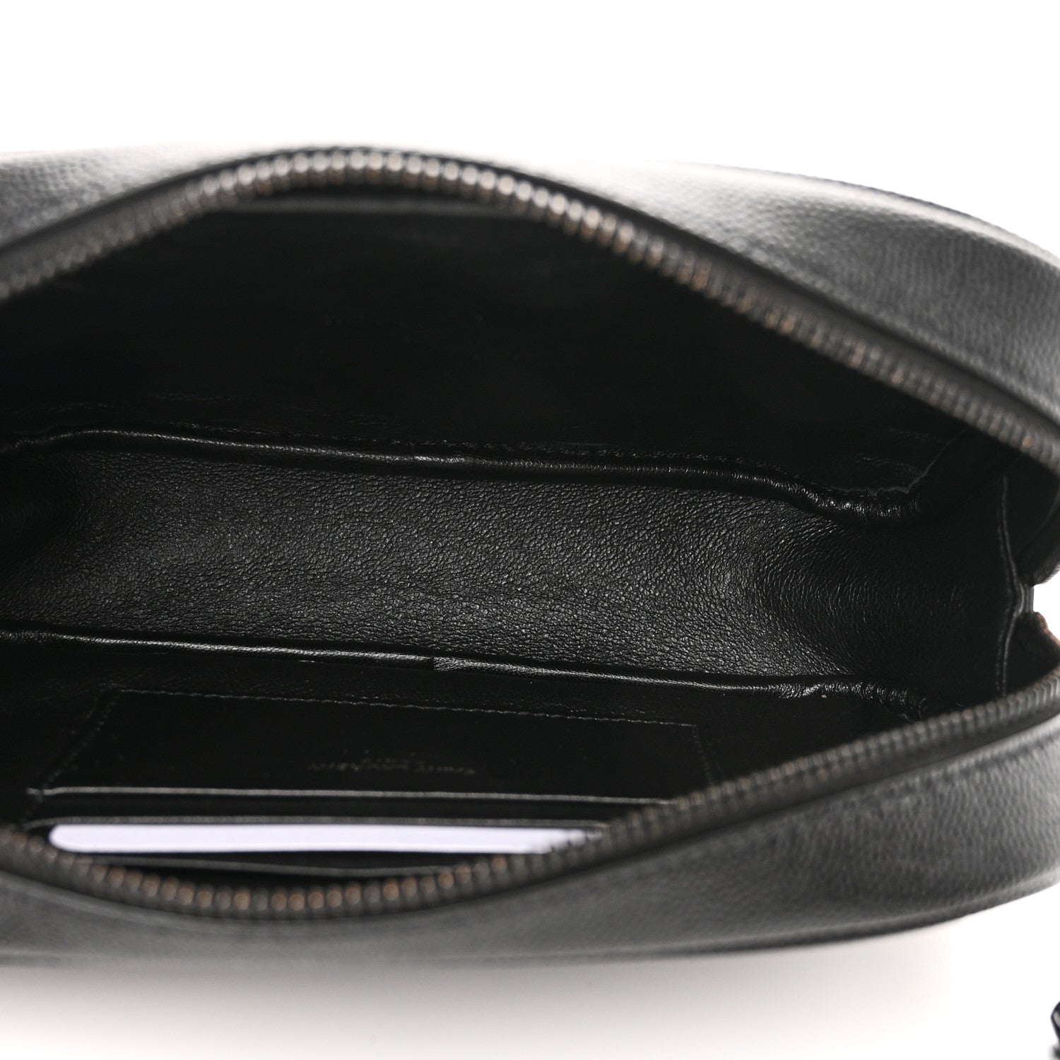 Saint Laurent Grain De Poudre Matelasse Monochrome Monogram Mini Lou Camera Bag Black 5 of 11