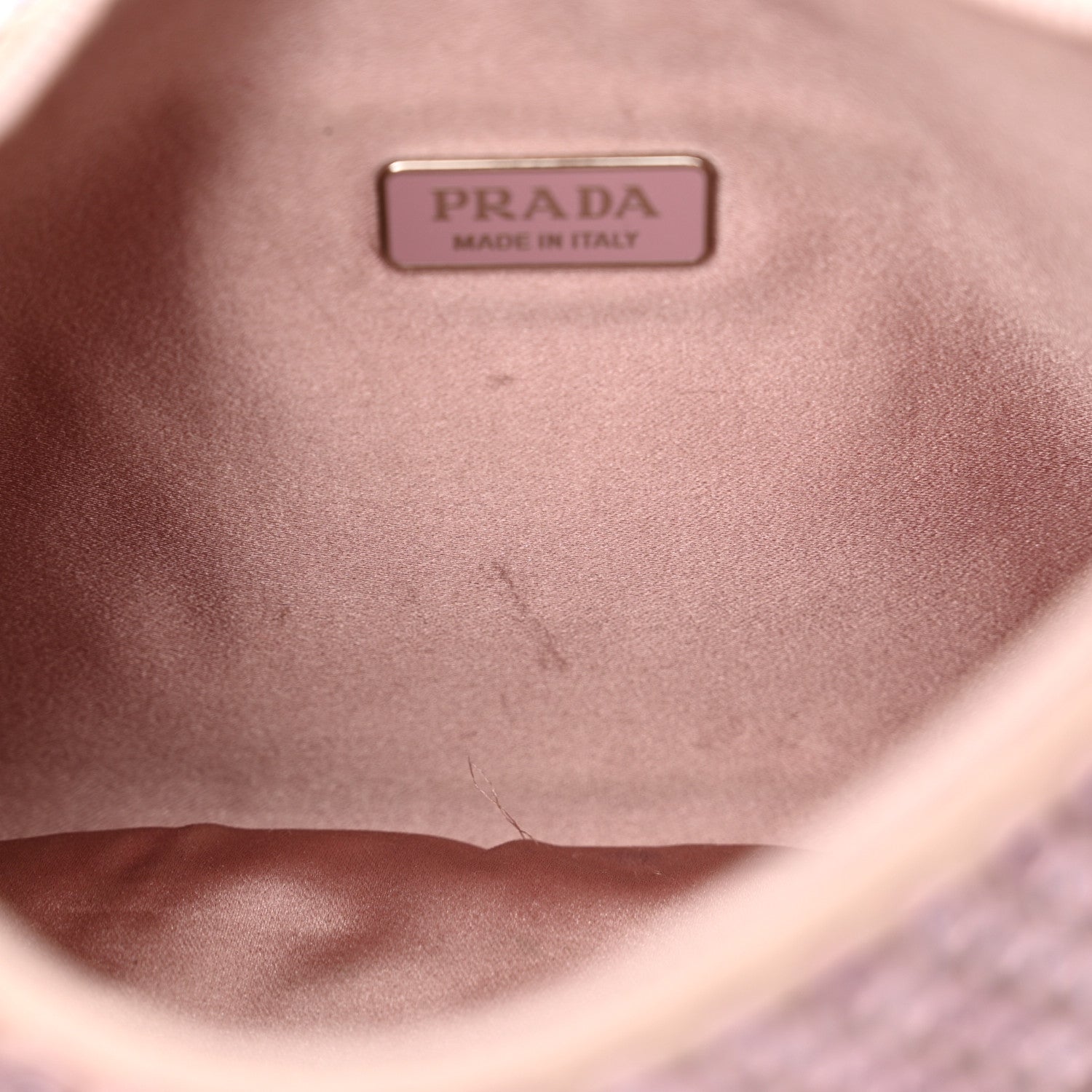 Prada Satin Crystal Mini Re-Edition 2000 Bag Alabastro 11 of 13