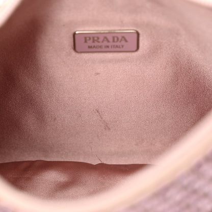 Prada Satin Crystal Mini Re-Edition 2000 Bag Alabastro 11 of 13