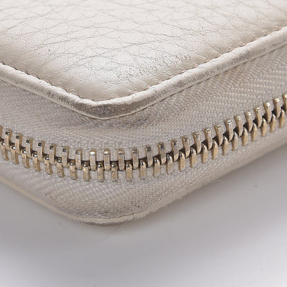 Gucci Pebbled Calfskin Soho Zip Around Wallet Off White 8 of 15