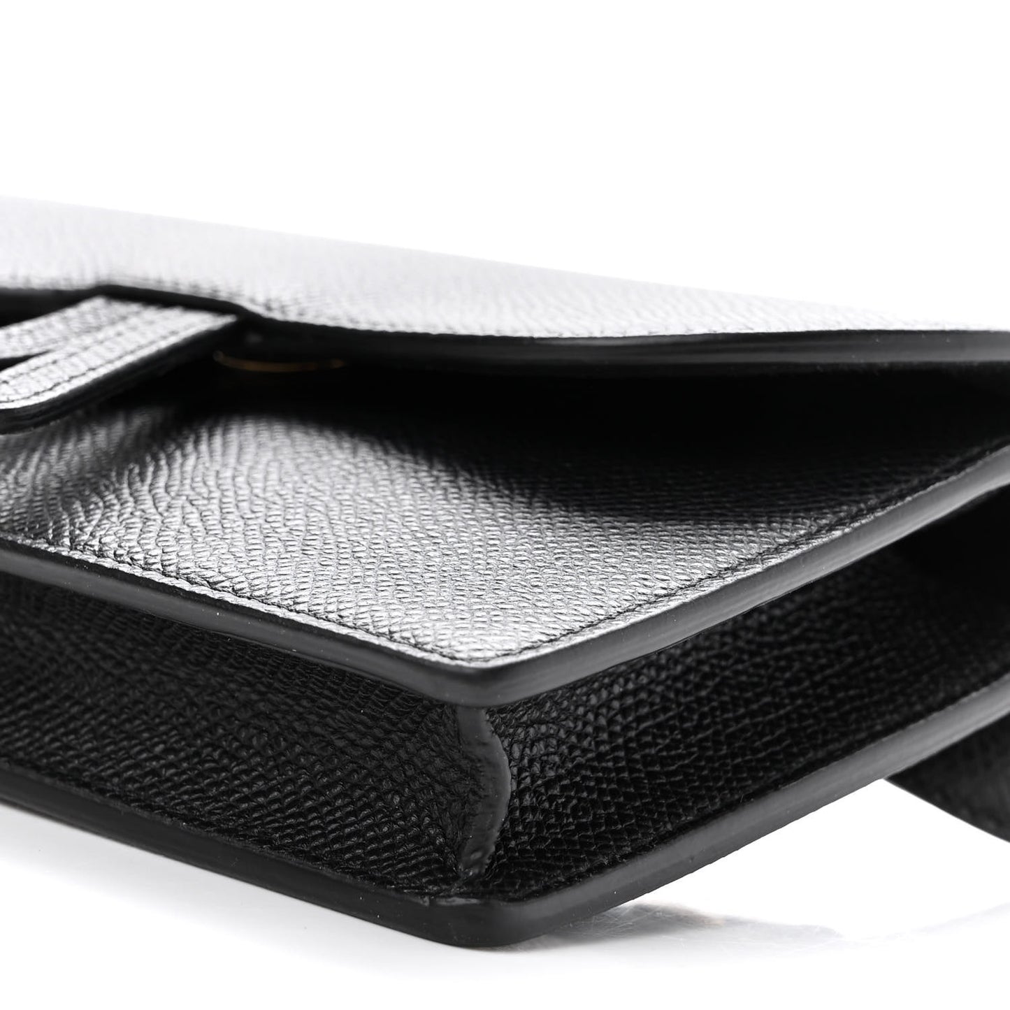 Grained Calfskin Saddle Belt Bag Black