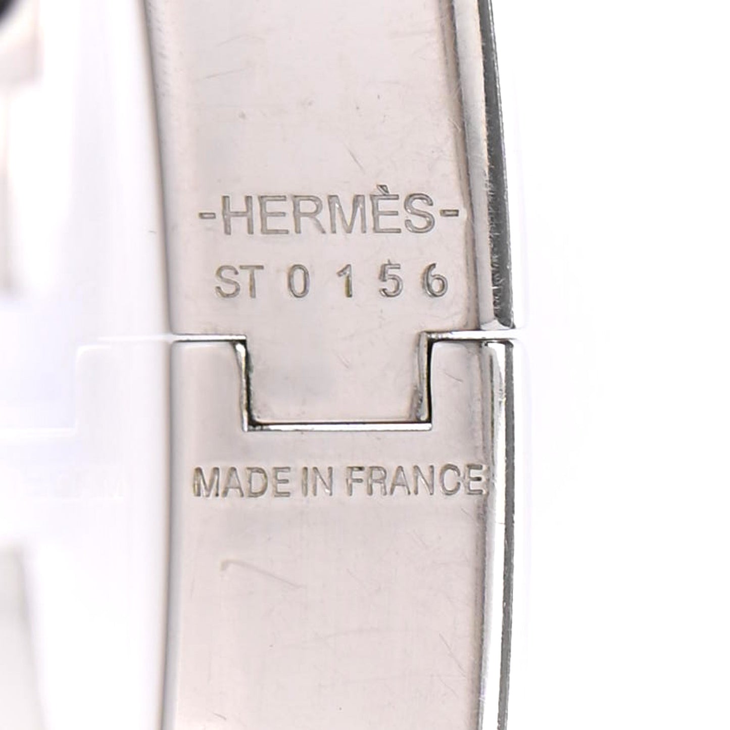 Enamel Narrow Clic Clac H Bracelet PM Black