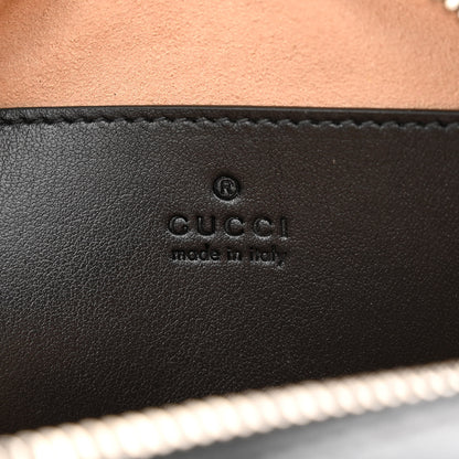 Gucci Calfskin Matelasse Aria Mini GG Marmont Chain Shoulder Bag Black 6 of 10