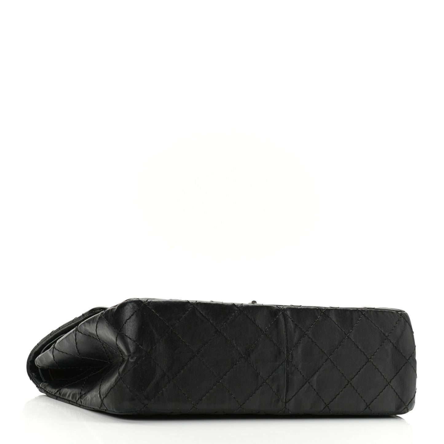 Aged Calfskin Quilted 2.55 Reissue 226 Flap Black
