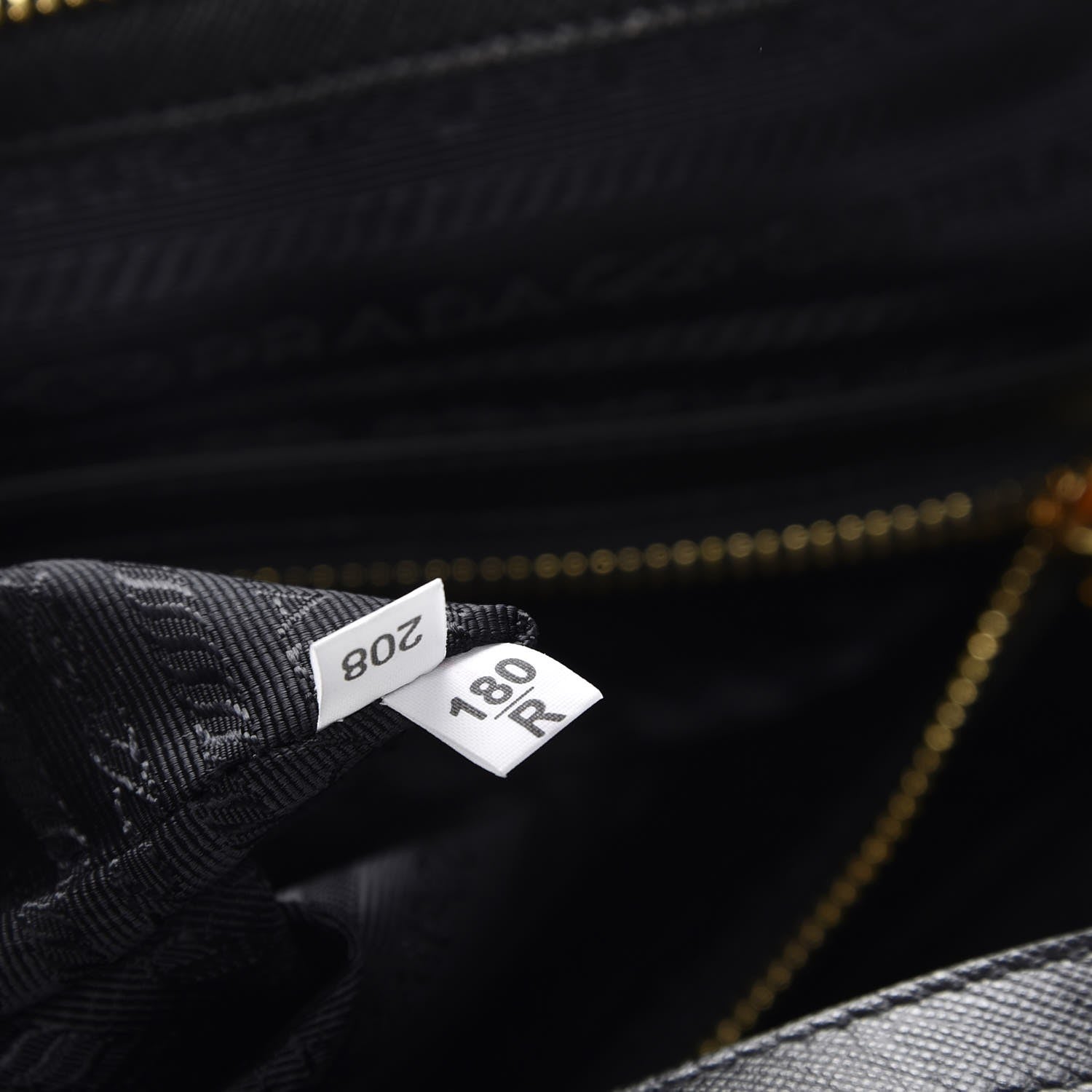 Prada Tessuto Nylon Saffiano Tote Nero Black 9 of 9