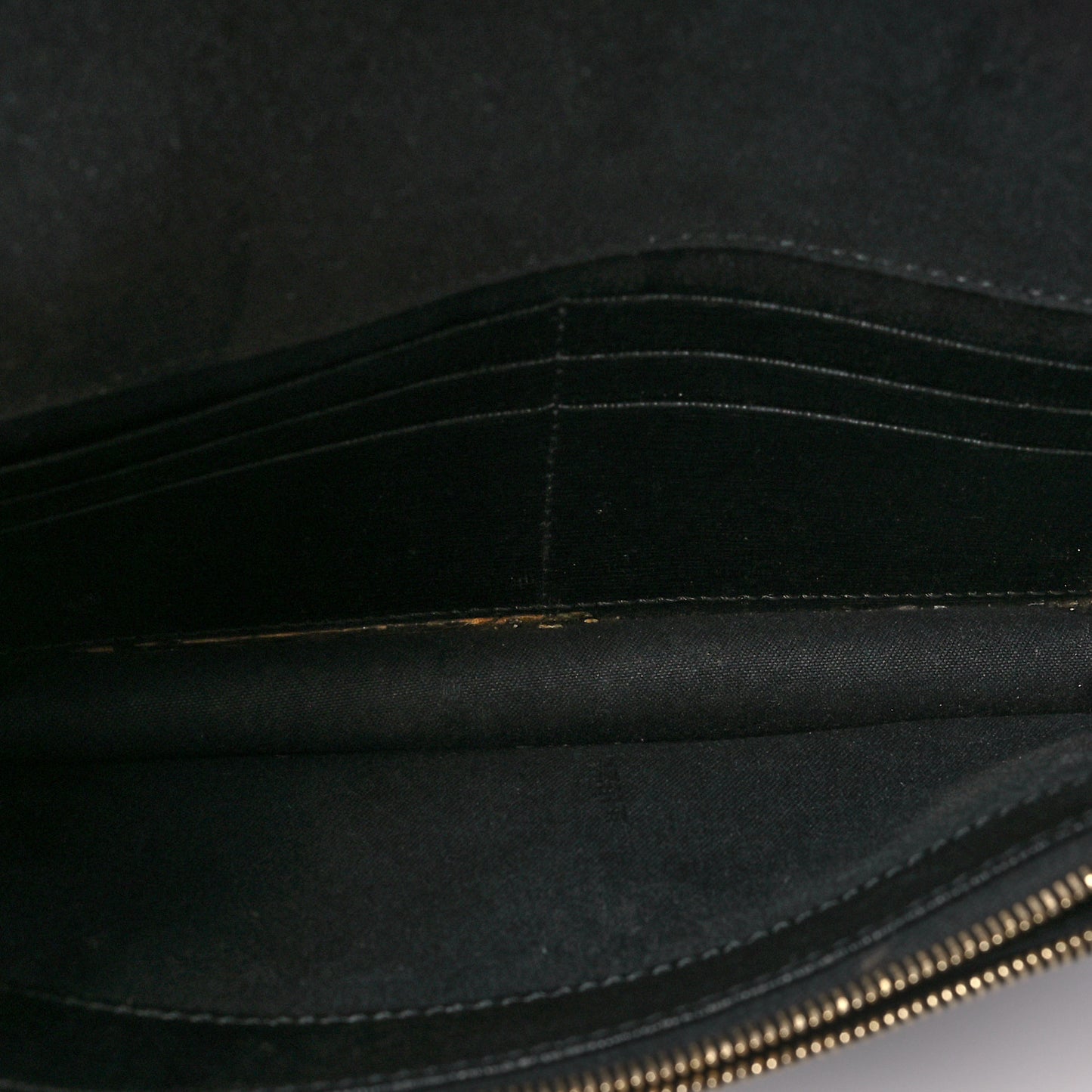 Vitello Elite Studded Tube Wallet on Chain Black