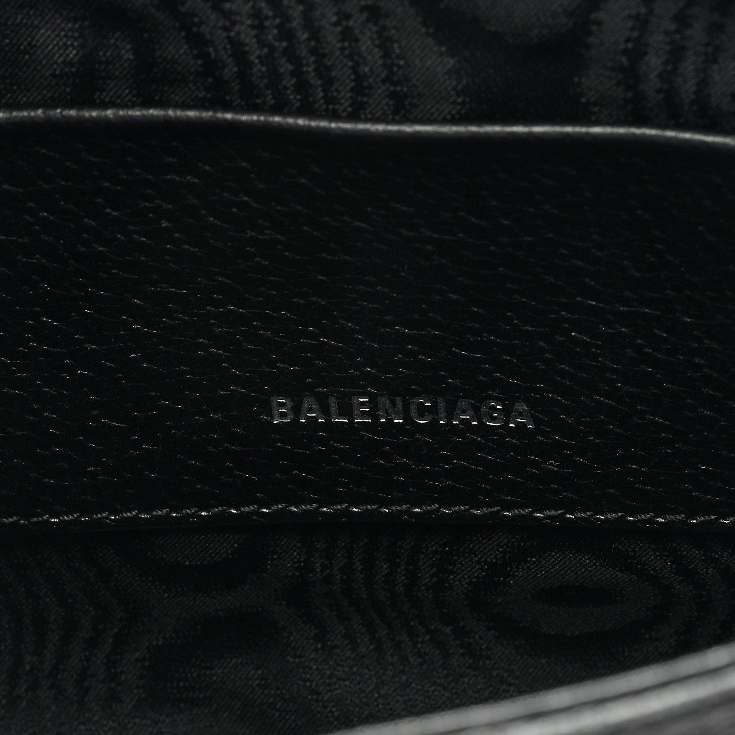 Gucci X BALENCIAGA BB Monogram Calfskin Web Mini Jackie 1961 Hobo Black 6 of 8