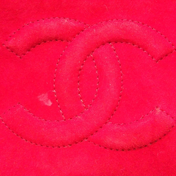 Suede Tassel Camera Case Red