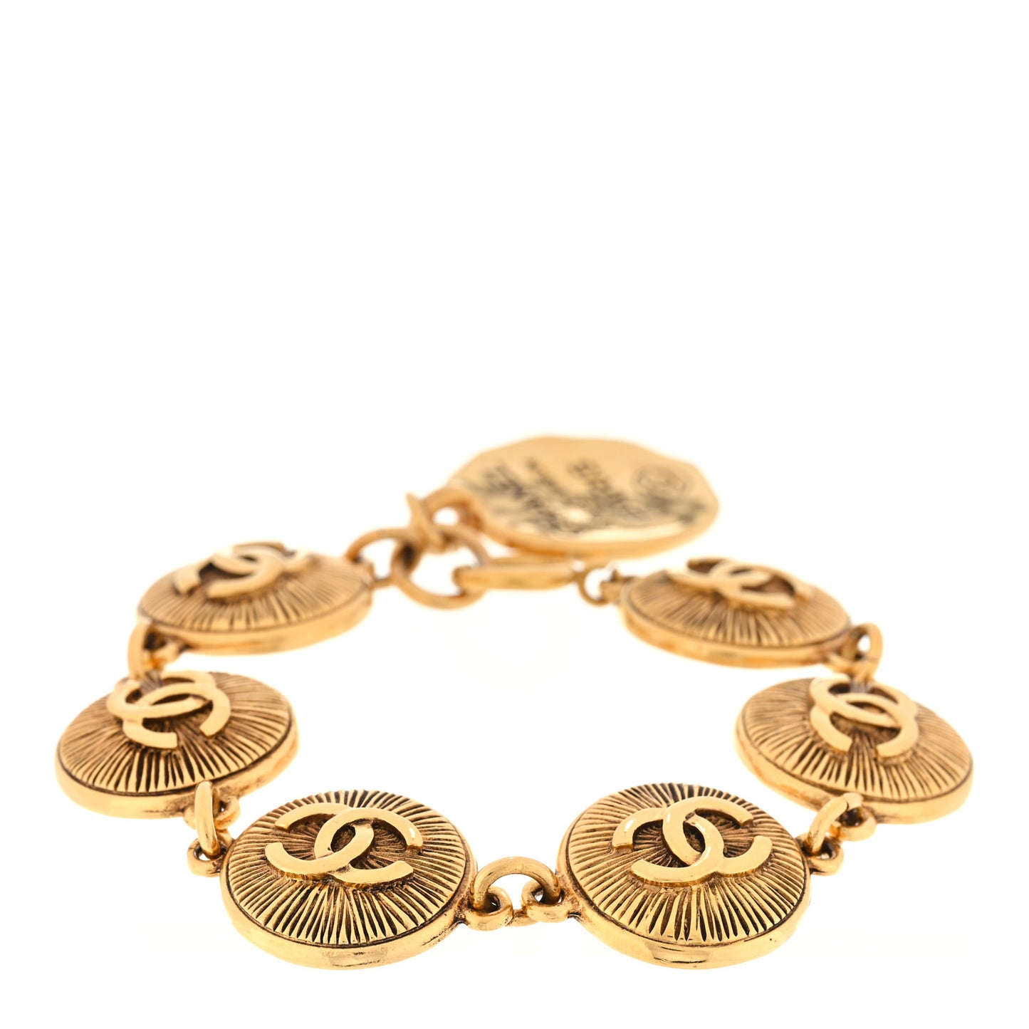 CC Medallion Bracelet Gold