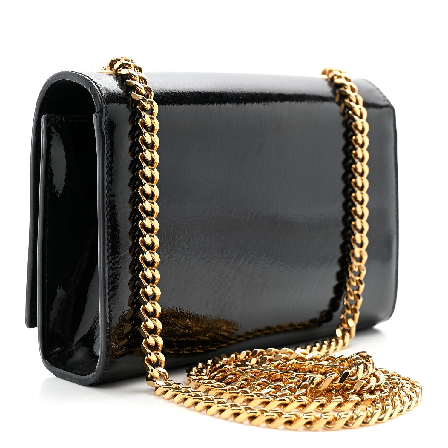 Saint Laurent Patent Small Monogram Kate Satchel Black 3 of 11