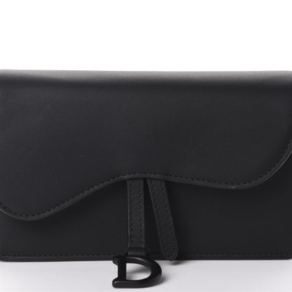 Christian Dior Ultra Matte Calfskin Saddle Belt Bag Black 10 of 11