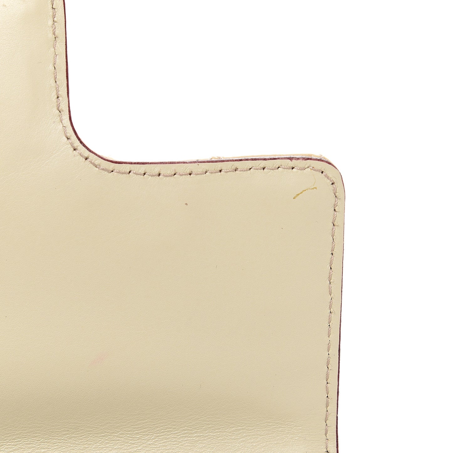 Patent Quilted DG Flap Shoulder Bag Off White