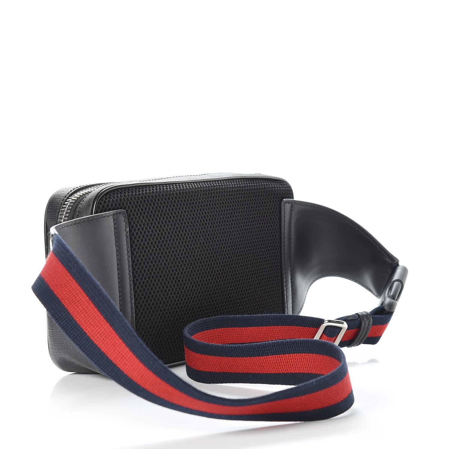 Gucci Soft GG Supreme Monogram Web Belt Bag Black Grey 4 of 13