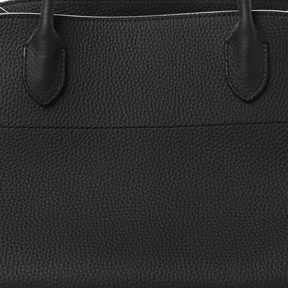 The Row Grained Calfskin Margaux Shoulder 12 Black 7 of 9