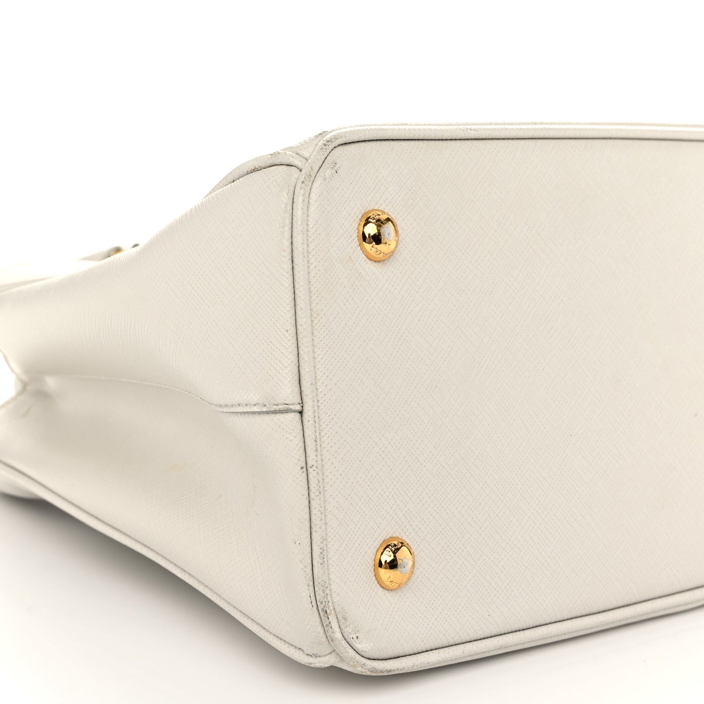 Saffiano Medium Galleria Double Zip Tote Talco