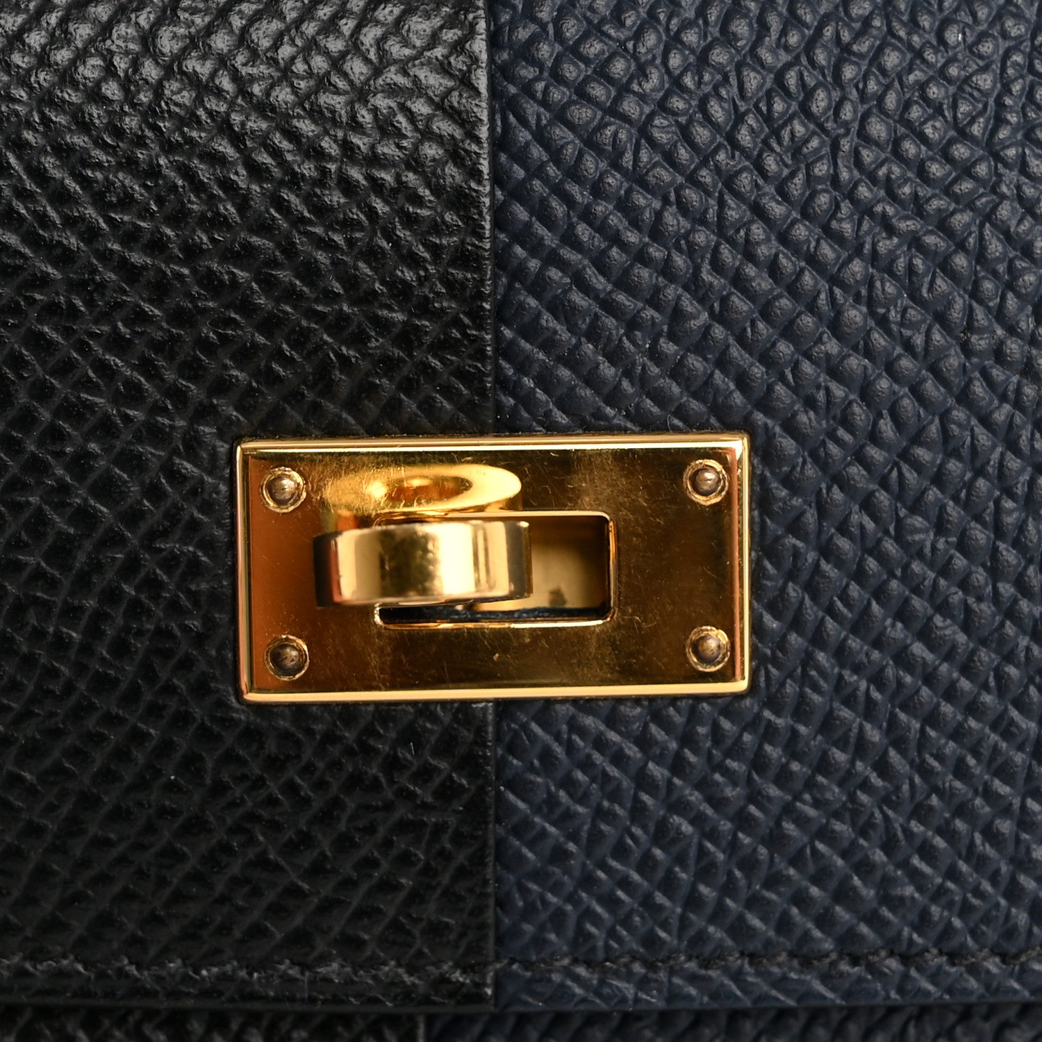 Hermes Epsom Casaque Kelly Wallet To Go Black Bleu Indigo Bleu Frida 12 of 12