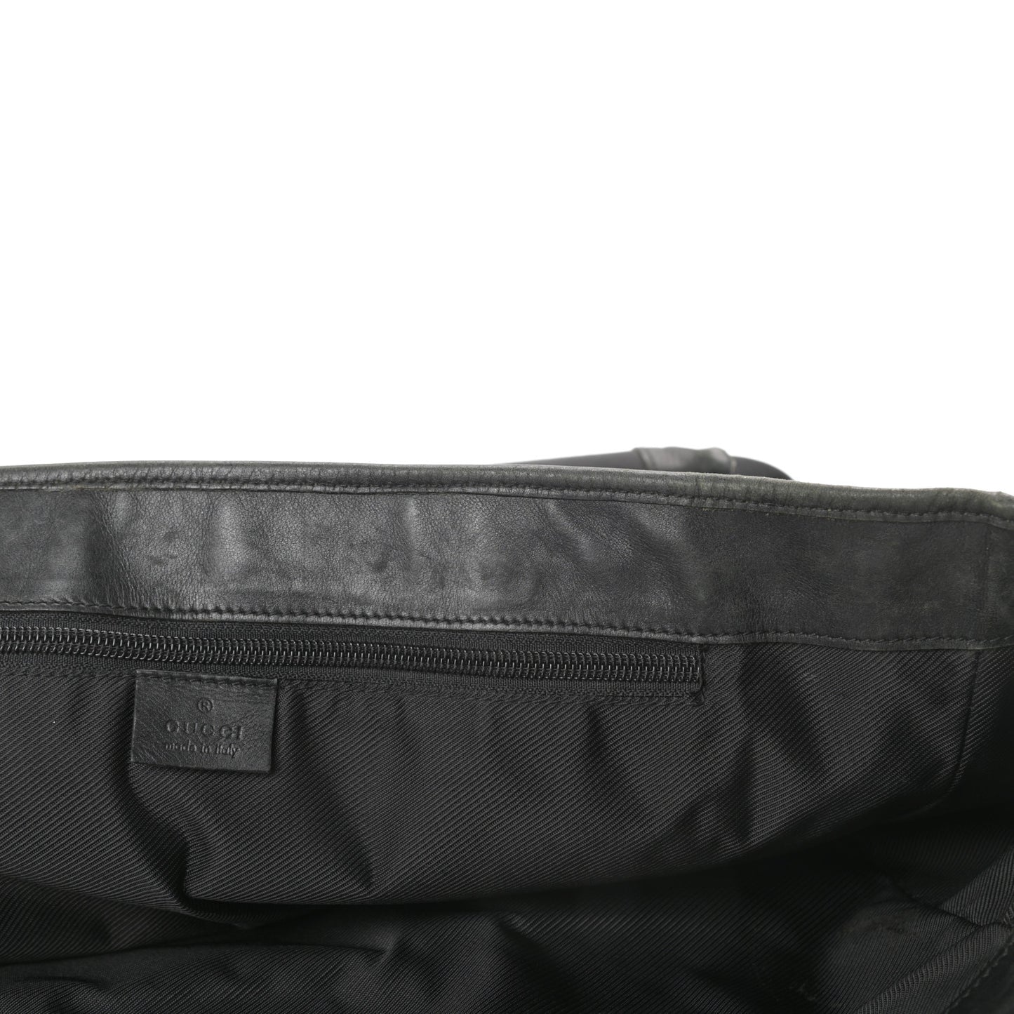 Nylon Calfskin Tote Black