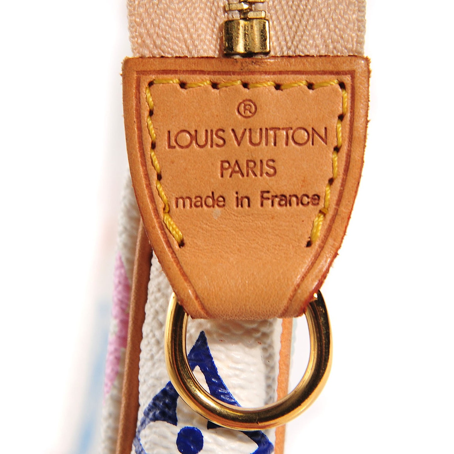 Monogram Multicolor Pochette Accessories White