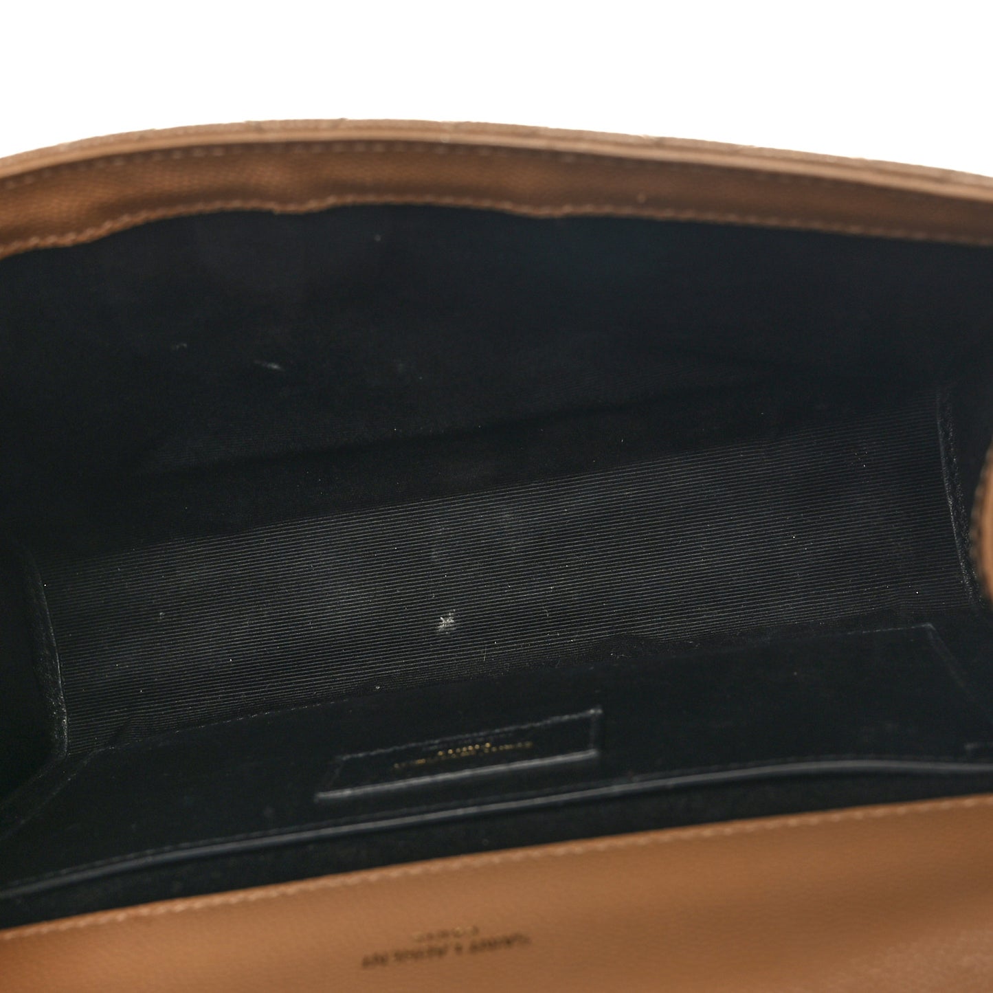 Grain De Poudre Textured Mixed Matelasse Medium Triquilt Monogram Satchel Dark Beige