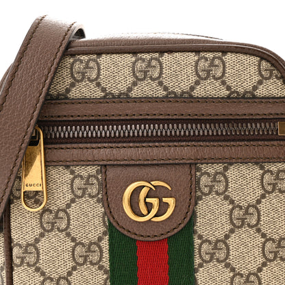 Gucci GG Supreme Monogram Web Mini Ophidia Messenger Brown 8 of 10