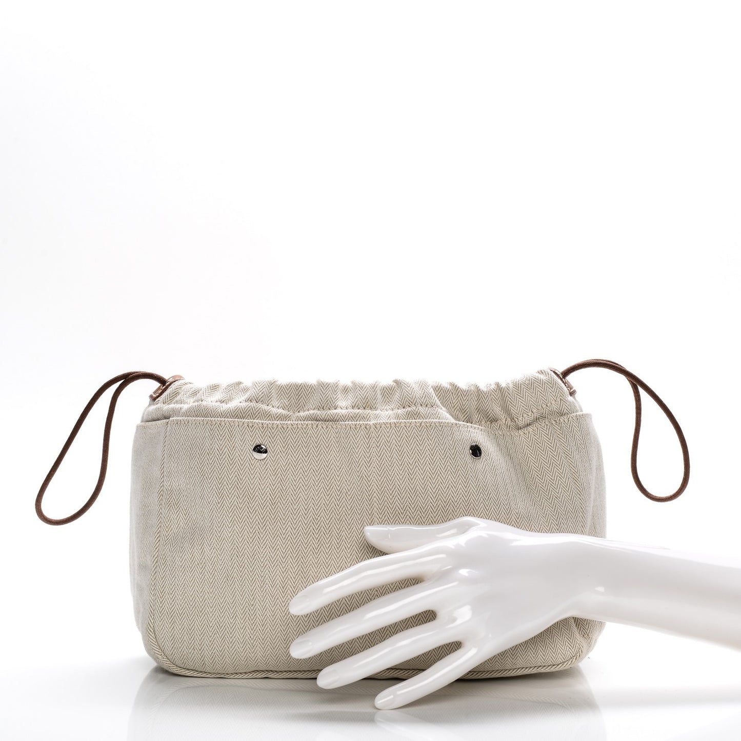Canvas Barenia Fourbi 25 MM Pouch Naturel Fauve
