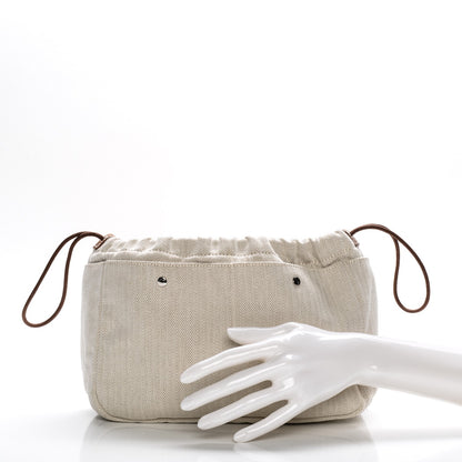 Hermes Canvas Barenia Fourbi 25 MM Pouch Naturel Fauve 2 of 10