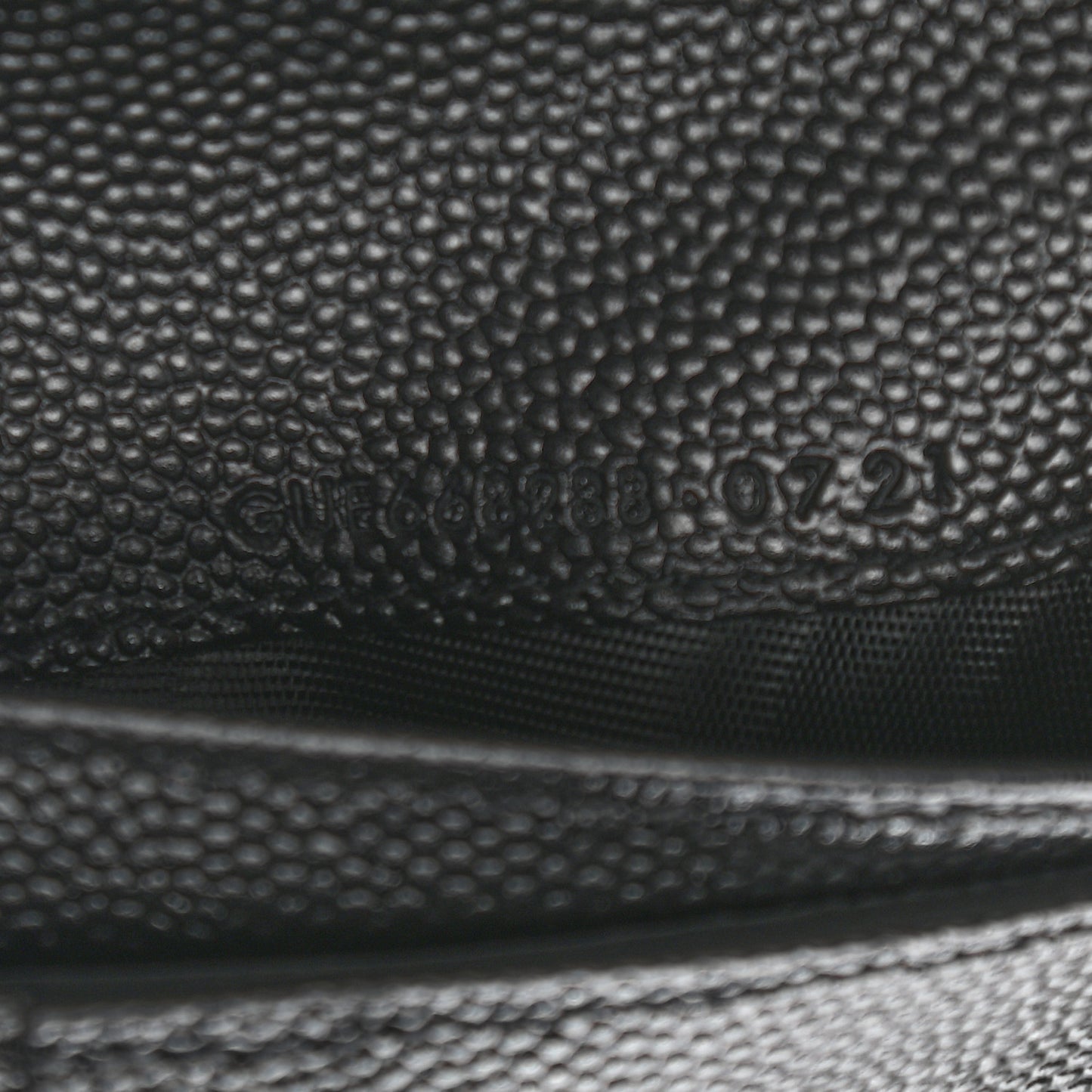 Grain De Poudre Matelasse Chevron Monogram Compact Zip Around Wallet Black