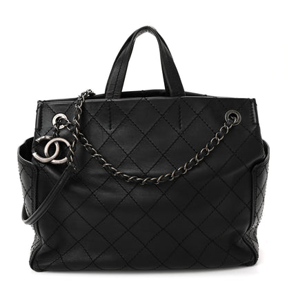 Chanel Calfskin CC Pocket Tote Black 1 of 12