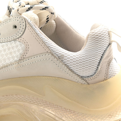 Balenciaga Fabric Mesh Clear Sole Womens Triple S Sneakers 37 White 21 of 21