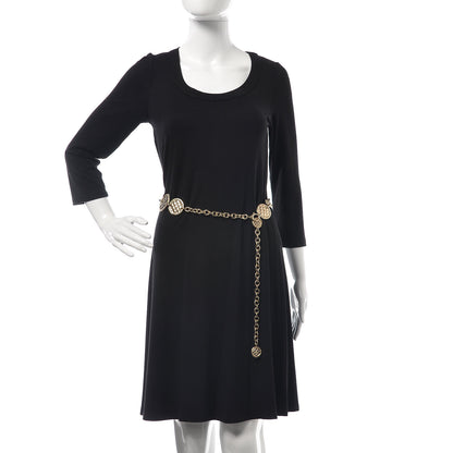 Chanel Quilted Medallion Chain Belt Necklace 90 Gold 2 of 7