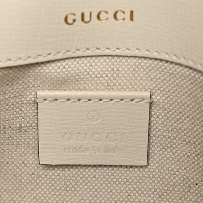Gucci Azalea Calfskin Web Mini Horsebit 1955 Shoulder Bag Mystic White 6 of 12